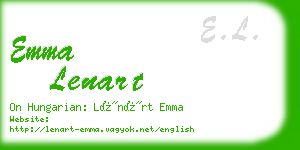 emma lenart business card